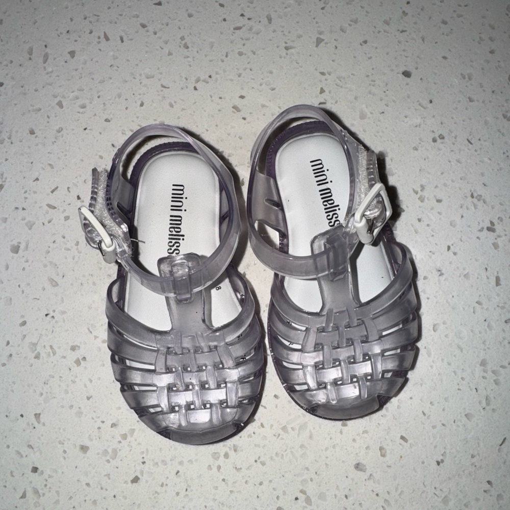 Mini Melissa Kids' Silver Sandals